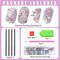 4pcs Diamond Painting Kits Round Hairpins, Special Shape Diamond Art Craft Kit, Pink Swan Pattern Handicraft, Elegant Chinese Twist Rod Wooden DIY Hair Clip with for Festivals, Daily Wear Parties